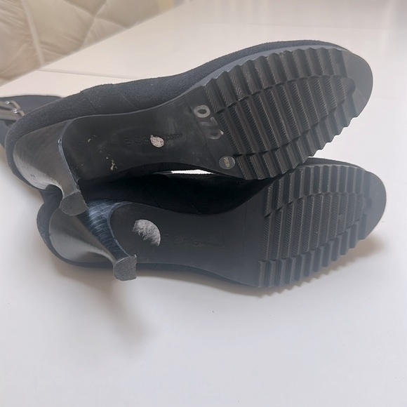 🔥 BCBGeneration PL Bettys Black Faux Suede Tall Womens Boots size 8.5 - Picture 11 of 13